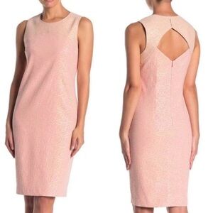 Trina Turk elegant pink and gold sleeveless dress size 6